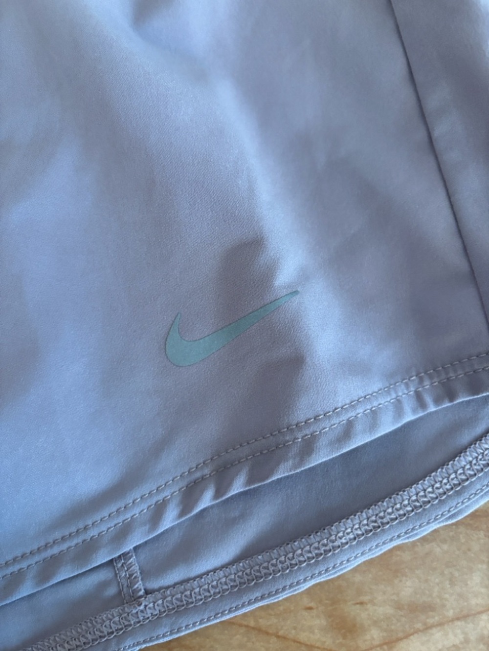 Nike Women's Lavender Athletic Running Shorts - Picture 4 of 5